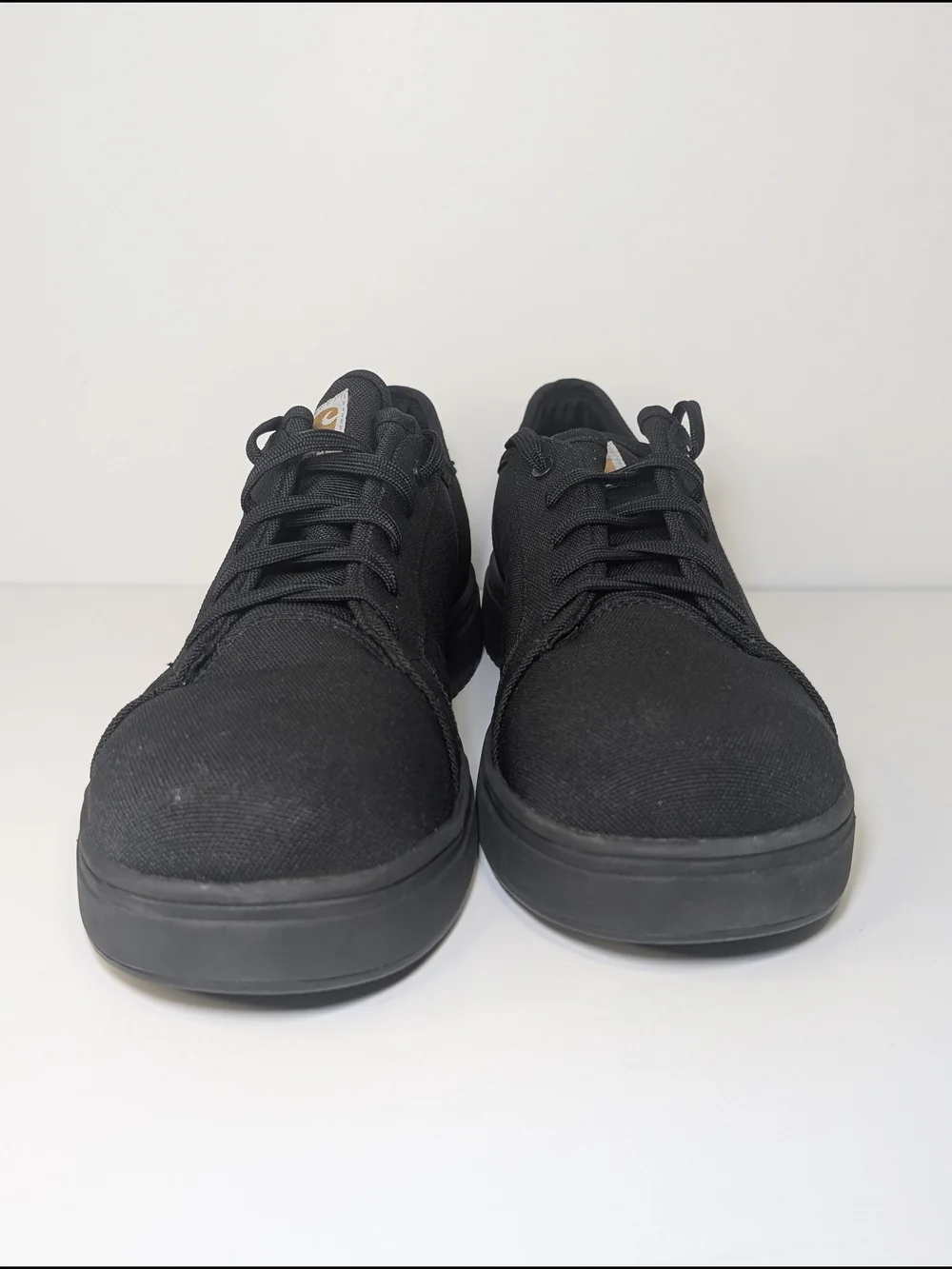Carhartt Detroit Low Nano Toe Mens 9 Black Canvas Work Safety Sneakers